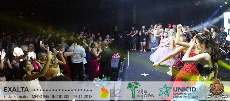 EXALTA NA FESTA FORMATURA MEDICINA UNICID XIX